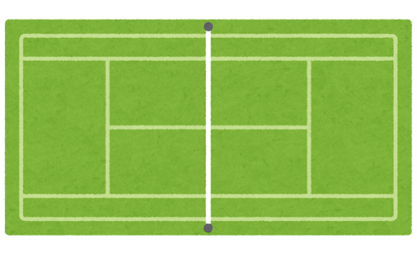Sports tennis court
